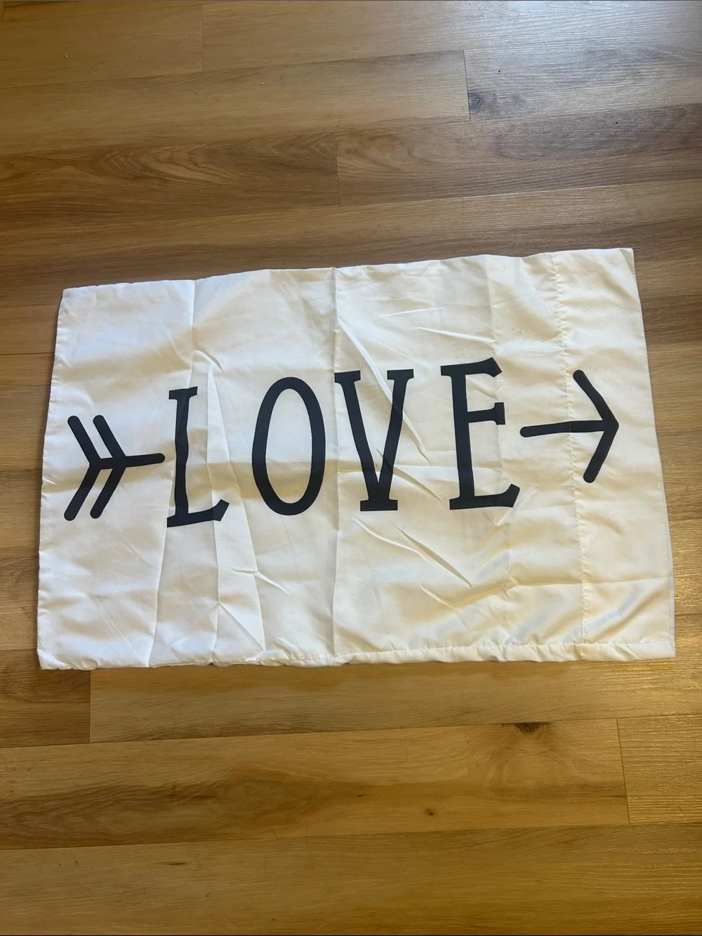 LOVE White and Black Pillow Case